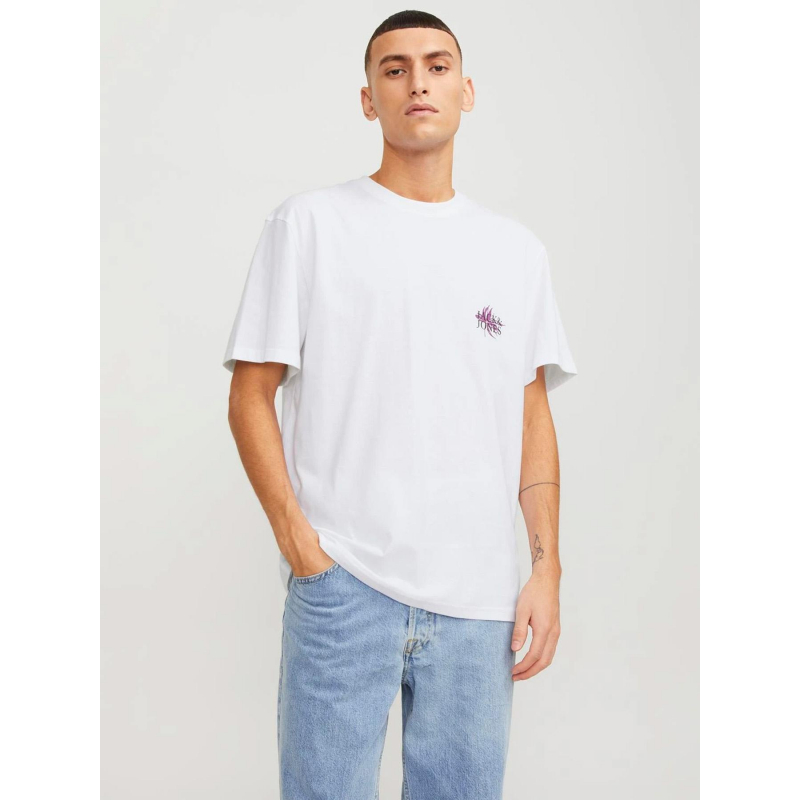 T-shirt lafayette flower blanc homme - Jack & Jones