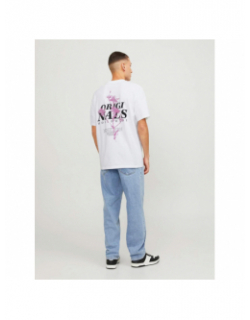 T-shirt lafayette flower blanc homme - Jack & Jones