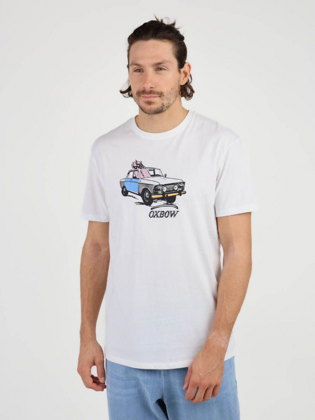 T-shirt imprimés taviri blanc homme - Oxbow