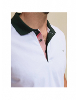 Polo uni goby blanc homme - Benson & Cherry