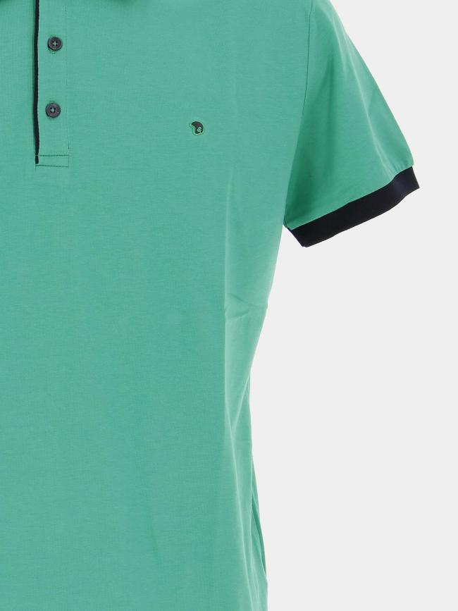 Polo uni goby vert homme - Benson & Cherry