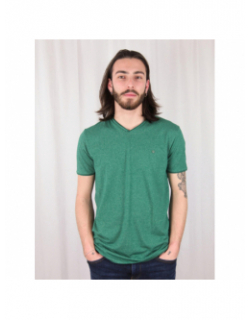 T-shirt col v tadeg chiné vert homme - Benson & Cherry