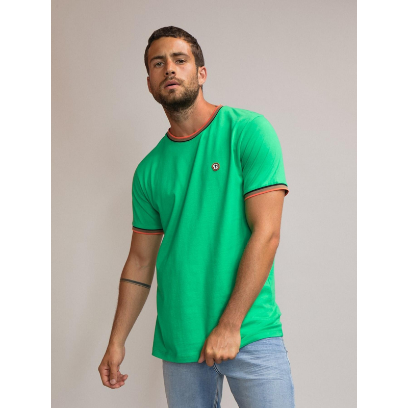 T-shirt uni thurel vert homme - Benson & Cherry