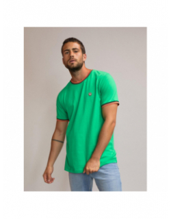 T-shirt uni thurel vert homme - Benson & Cherry