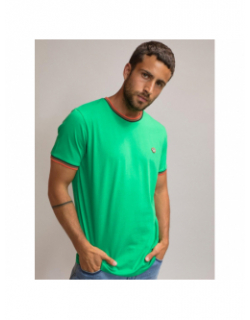 T-shirt uni thurel vert homme - Benson & Cherry