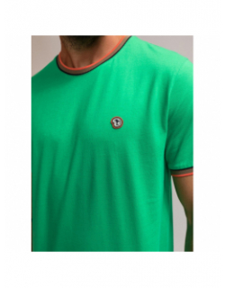 T-shirt uni thurel vert homme - Benson & Cherry