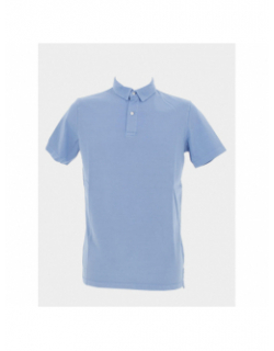 Polo uni jersey bleu homme - Superdry