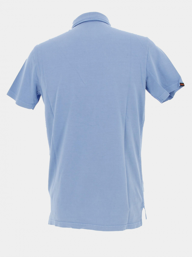 Polo uni jersey bleu homme - Superdry