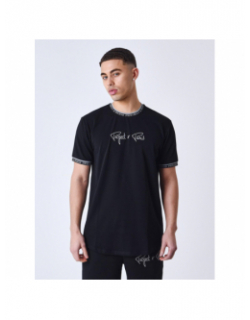 T-shirt logo brodé noir homme - Project X Paris