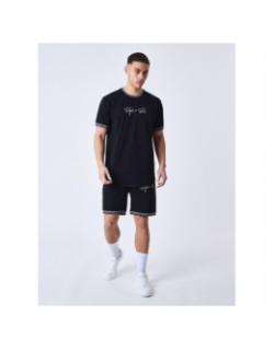 T-shirt logo brodé noir homme - Project X Paris