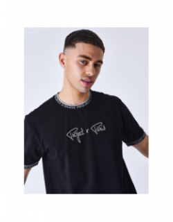 T-shirt logo brodé noir homme - Project X Paris