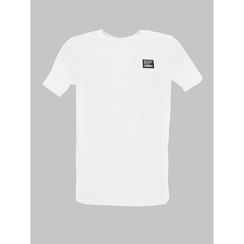 T-shirt uni rec logo blanc garçon - Teddy Smith