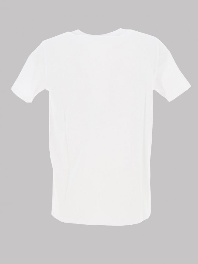 T-shirt uni rec logo blanc garçon - Teddy Smith