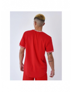 T-shirt logo brodé rouge homme - Project X Paris