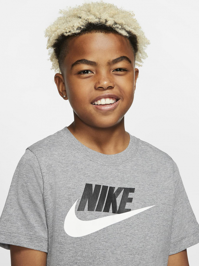 T-shirt futura icon td gris enfant - Nike