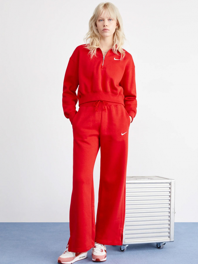 Sweat col camioneur nsw phoenix crop rouge femme - Nike