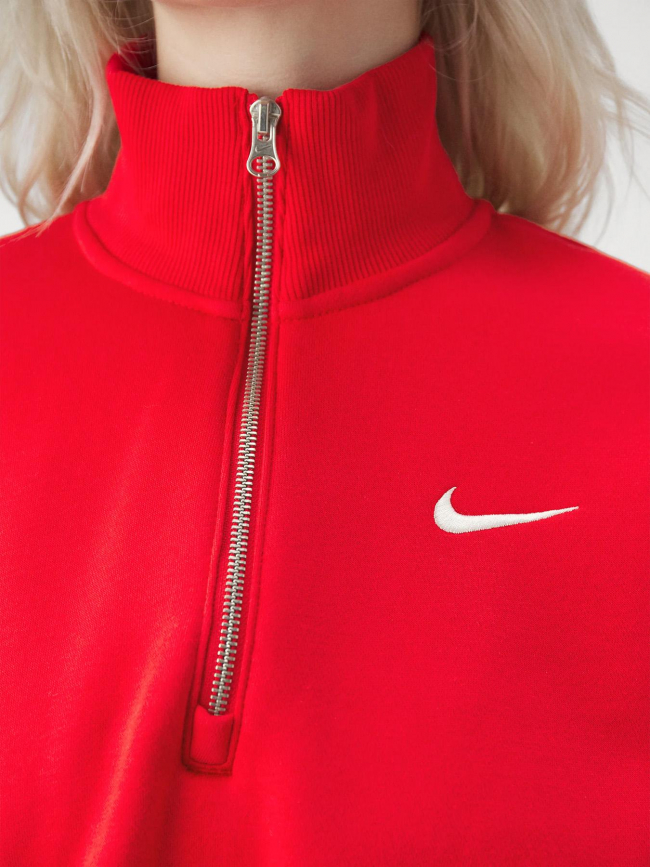 Sweat col camioneur nsw phoenix crop rouge femme - Nike