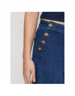 Jean large madison taille haute bleu femme - Only