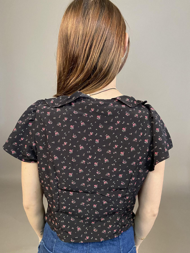 Blouse mylene motif floral noir femme - Levi's