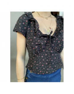 Blouse mylene motif floral noir femme - Levi's