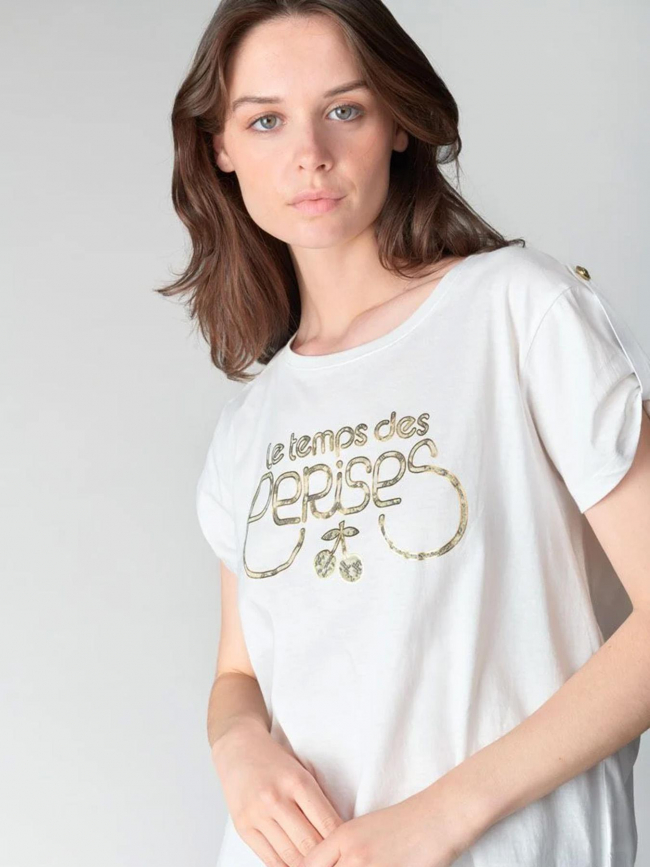 T-shirt dwight blanc femme - Le Temps Des Cerises