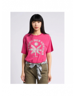 T-shirt cassio strass rose femme - Le Temps Des Cerises