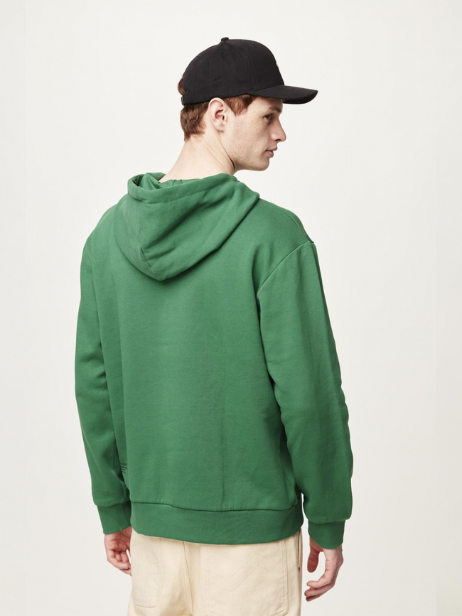 Sweat à capuche millbrook logo vert homme - Picture