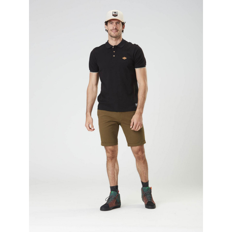 Polo uni delo logo noir homme - Picture