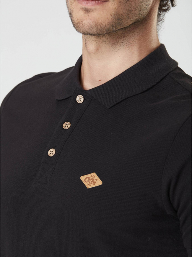 Polo uni delo logo noir homme - Picture