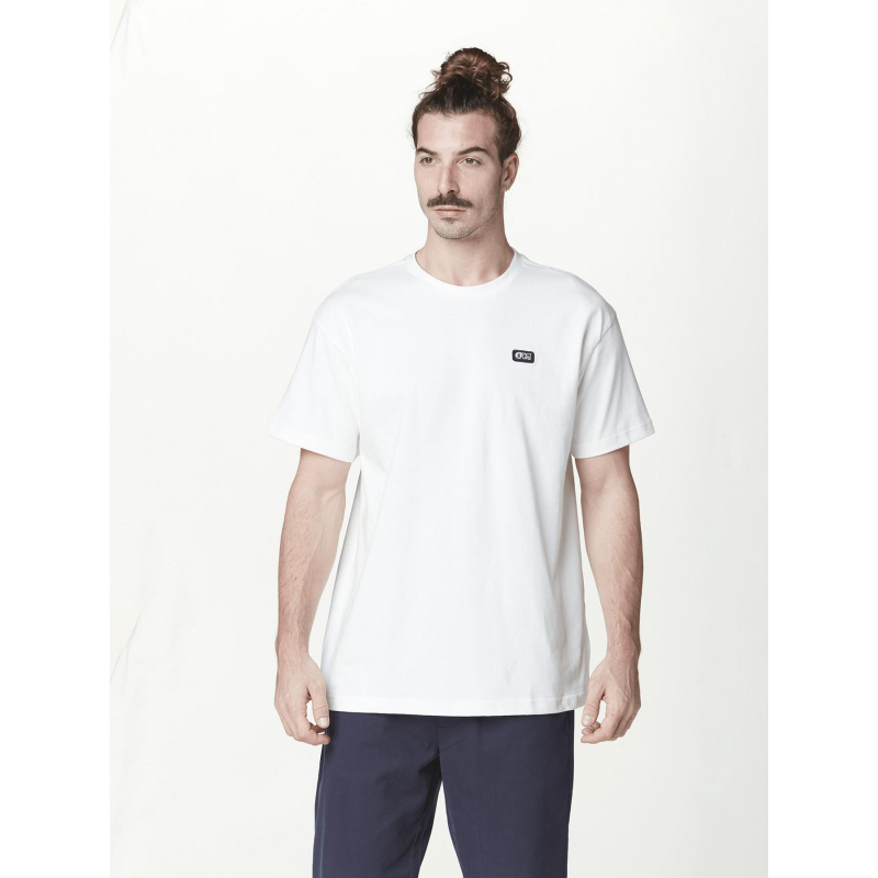 T-shirt uni yorra logo blanc homme - Picture