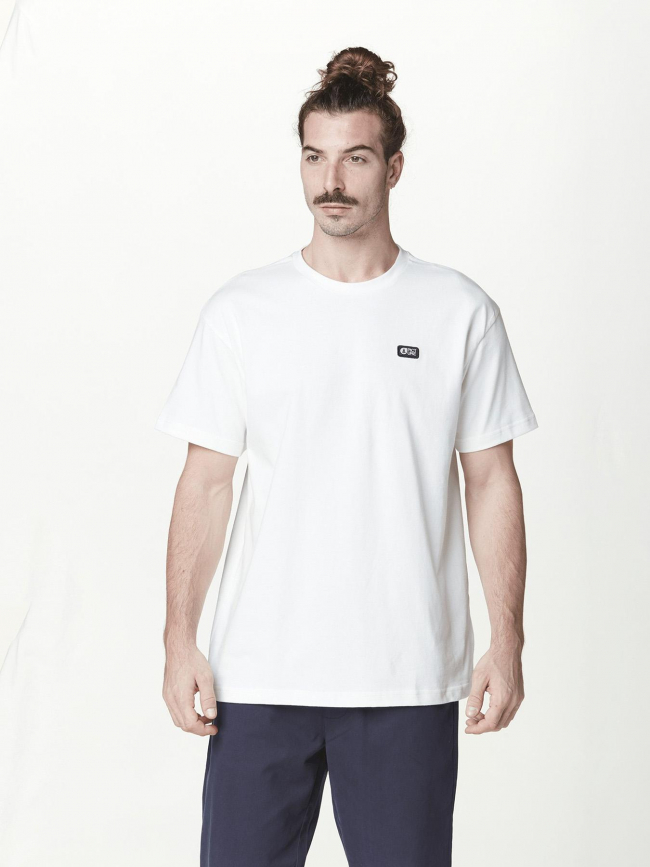 T-shirt uni yorra logo blanc homme - Picture