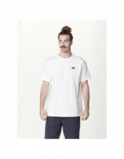 T-shirt uni yorra logo blanc homme - Picture