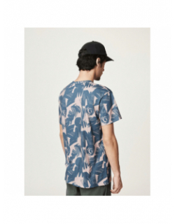 T-shirt imprimés slab pacific coast bleu rose homme - Picture