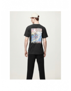 T-shirt tsunami noir homme - Picture