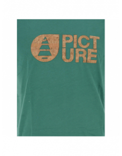 T-shirt basement logo liège vert homme - Picture