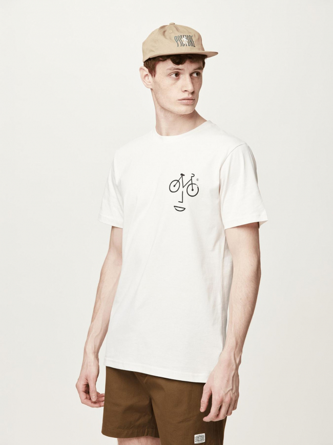 T-shirt expensive natural blanc homme - Picture