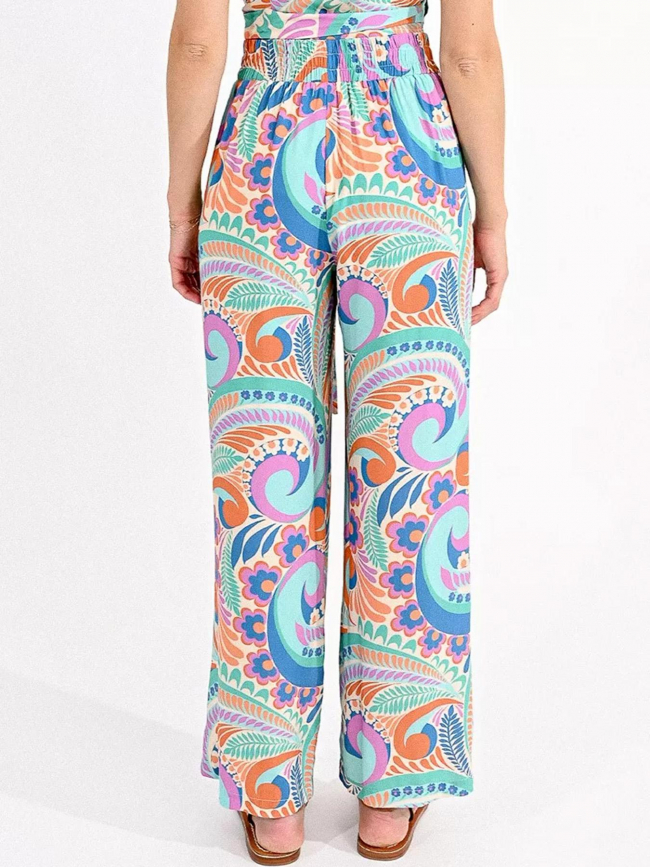 Pantalon fluide woven multicolore femme - Molly Bracken