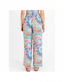 Pantalon fluide woven multicolore femme - Molly Bracken