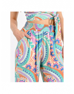 Pantalon fluide woven multicolore femme - Molly Bracken