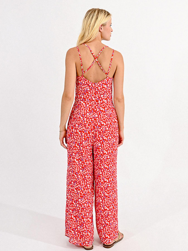 Combinaison pantalon à pois woven rouge femme - Molly Bracken