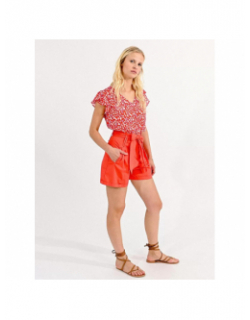 Short woven rouge femme - Molly Bracken