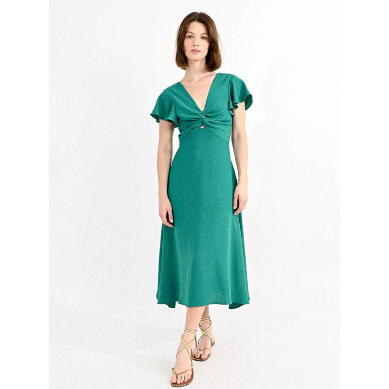 Robe longue woven vert femme - Molly Bracken