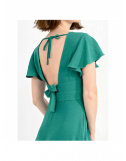 Robe longue woven vert femme - Molly Bracken