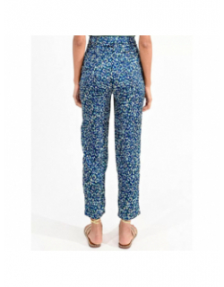 Pantalon fluide woven bleu femme - Molly Bracken