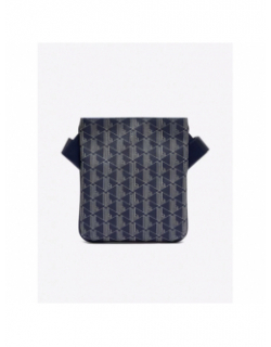 Pochette flat crossover imprimé bleu marine homme - Lacoste