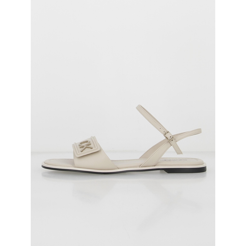 Sandales flat créme femme - Calvin Klein