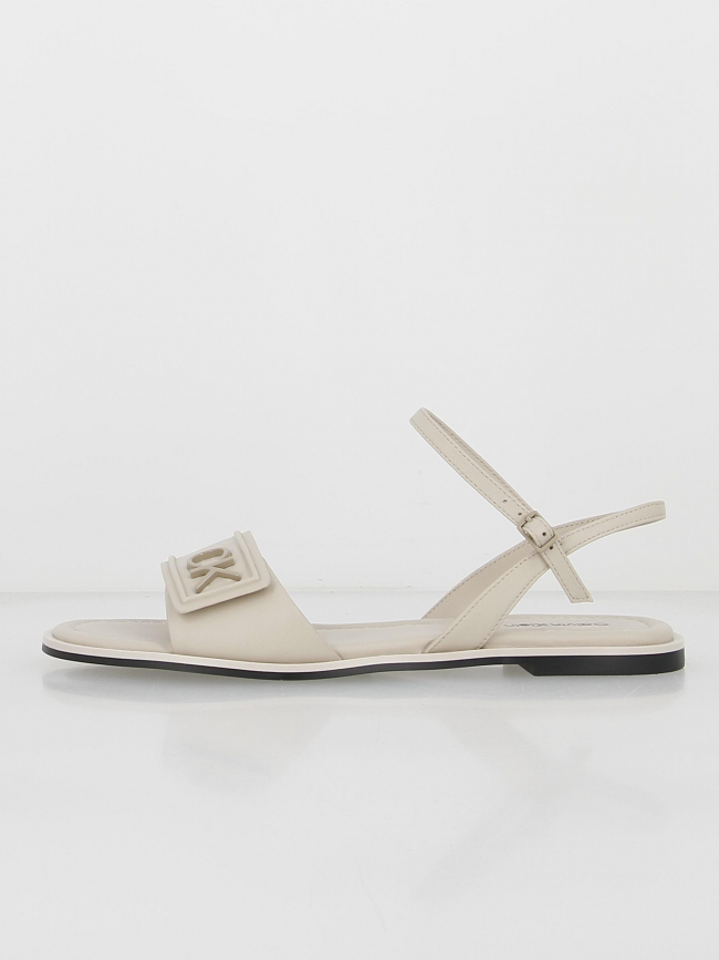 Sandales flat créme femme - Calvin Klein