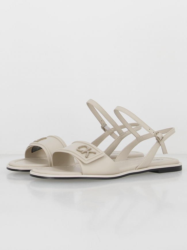 Sandales flat créme femme - Calvin Klein