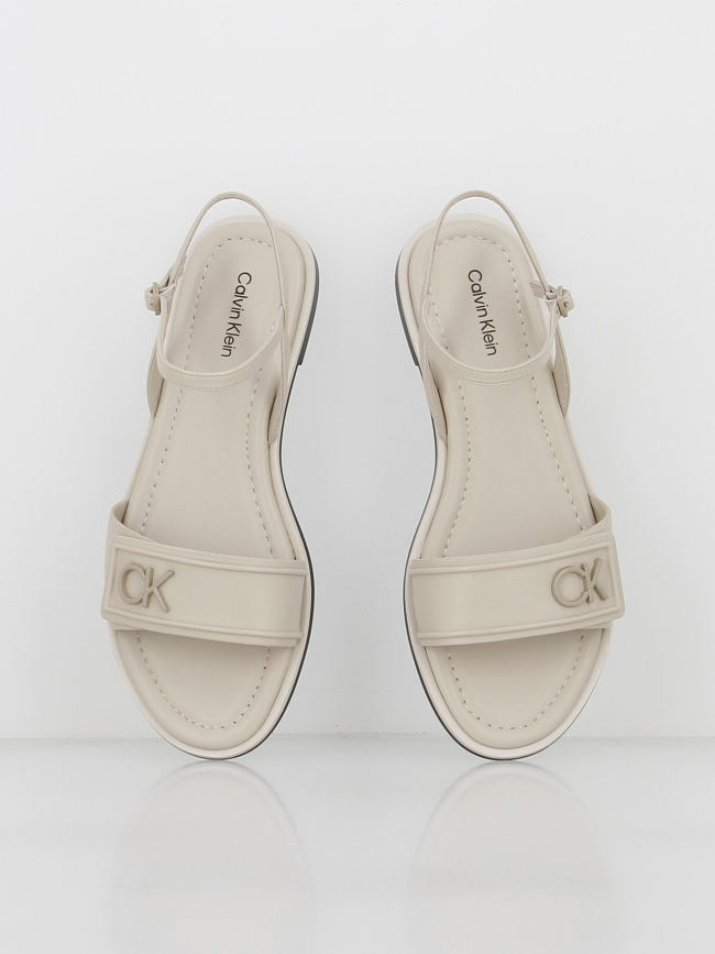 Sandales flat créme femme - Calvin Klein