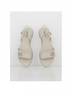 Sandales flat créme femme - Calvin Klein